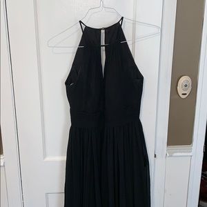 Azazie Cherish bridesmaid dress - black, unaltered
